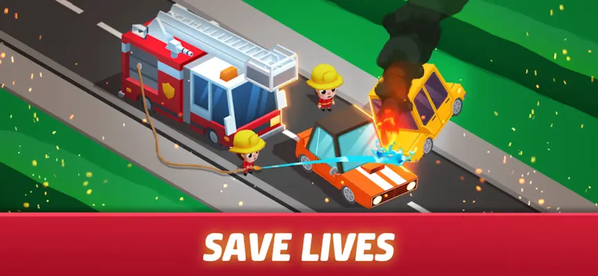 Idle Firefighter Tycoon android App screenshot 1